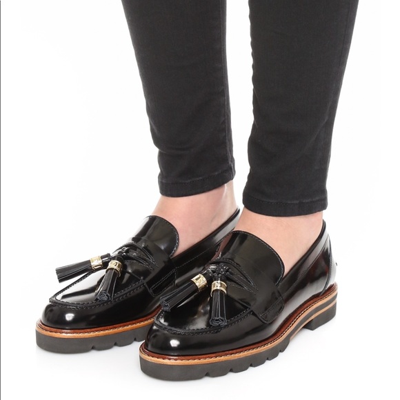 stuart weitzman manila loafer black